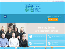 Tablet Screenshot of andersondds.com